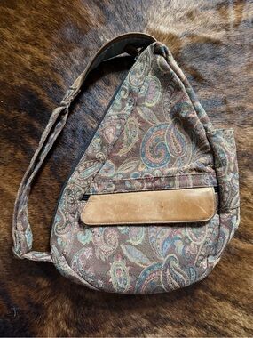 L.L. Bean Paisley Sling Backpack vintage 90’s